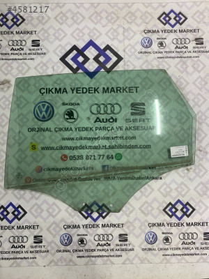 2010 Audi A4 Station Wagon Sol Arka Kapı Camı  Çıkma Orijinal