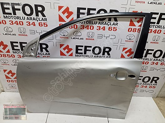 TOYOTA COROLLA SOL ÖN KAPI ÇIKMA ORİJİNAL PARÇA 2007-2012