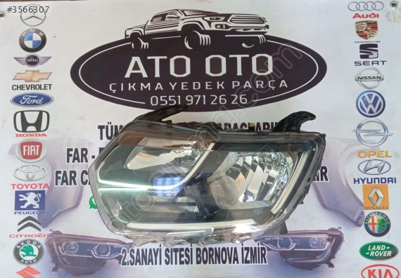 DACİA DUSTER ORJİNAL ÇIKMA SOL FAR