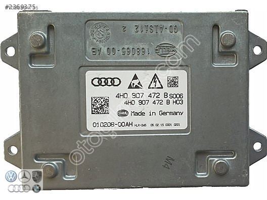 Audi A8 2009-2017 FAR BEYNİ 4H0907472A ORJ