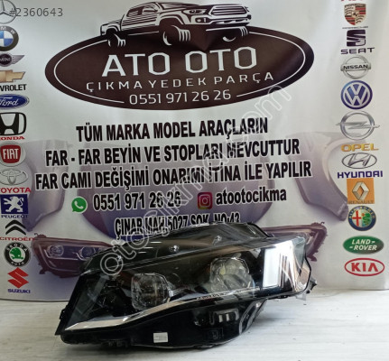 PEUGEOT 508 ORJİNAL ÇIKMA SOL FAR