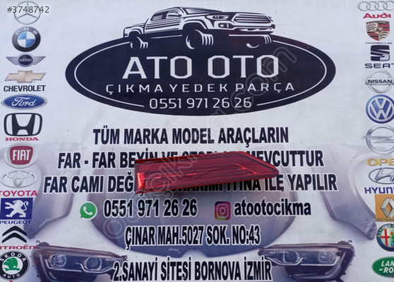 VOLVO XC60 ORJİNAL ÇIKMA SAĞ İÇ STOP