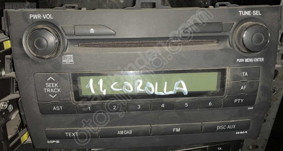 TOYOTA COROLLA 2011 MODEL ORJİNAL ÇIKMA TEYP