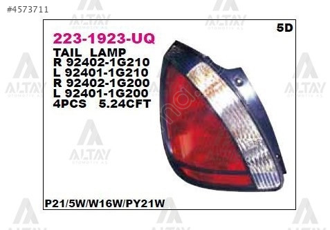 KIA RIO STOP LAMBASI 06-11 HB. SAG
