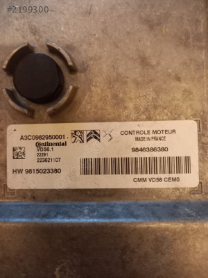 Citroen C4 motor beyni