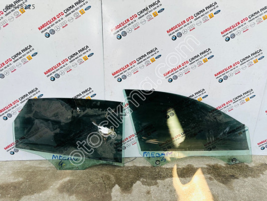 Renault megane 4 sağ ön arka kapı camı
