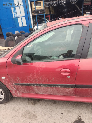 PEUGEOT 206 LİNE 2004 KIRMIZI SOL ÖN KAPI