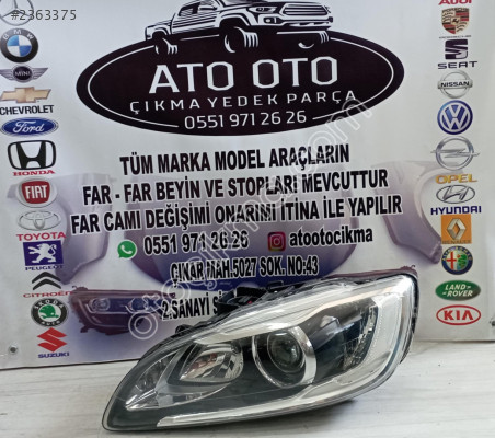 VOLVO S60 ORJİNAL ÇIKMA SOL FAR