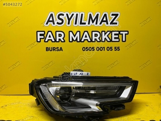 AUDİ A3 SAĞ FAR (ORJİNAL) - 8V0941044E