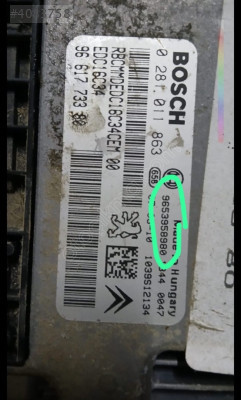 Citroen c4 motor beyni 9653958980