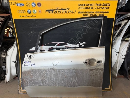TOYOTA AURİS SOL ÖN KAPI 2007-2012 ÇIKMA ORİJİNAL