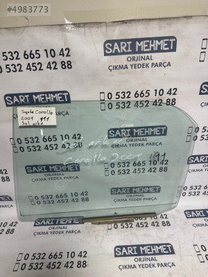 ÇIKMA TOYOTA COROLLA 111 SOL ARKA KAPI CAMI