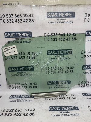ÇIKMA TOYOTA COROLLA 2011 SOL ARKA KAPI CAMI