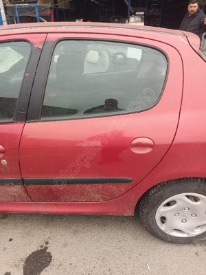 PEUGEOT 206 LİNE 2004 KIRMIZI SOL ARKA KAPI