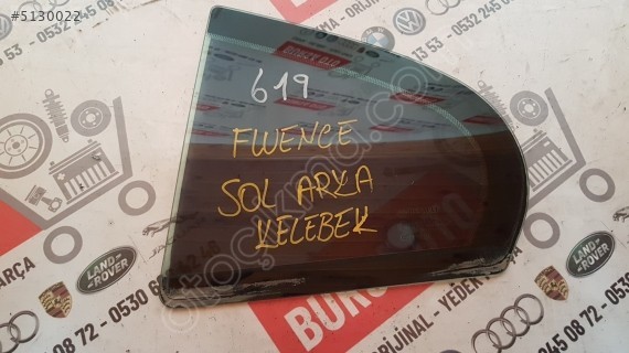 RENAULT FLUANCE SOL ARKA KELEBEK CAM