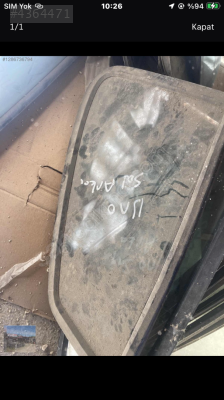Fiat Uno sol arla kelebek camı