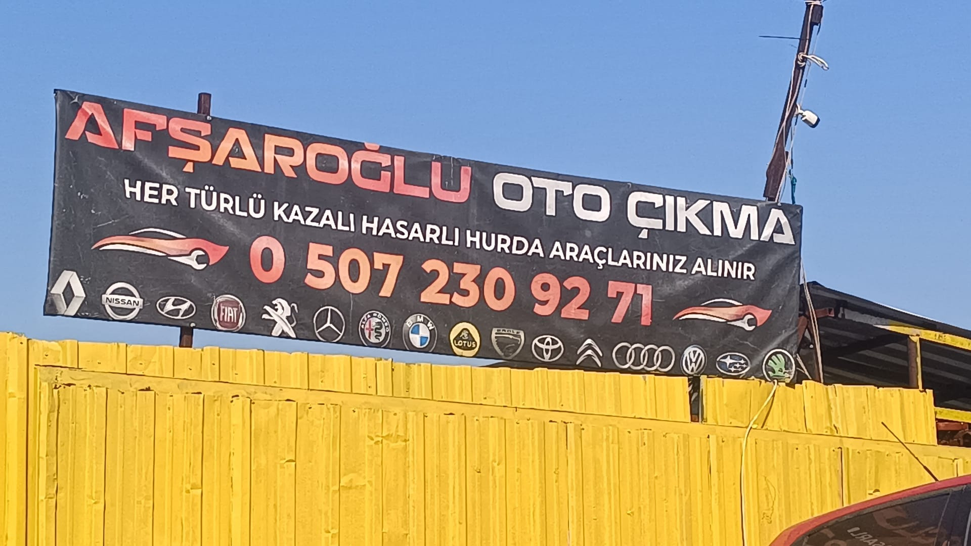 AFŞAROĞLU  OTO ÇIKMA