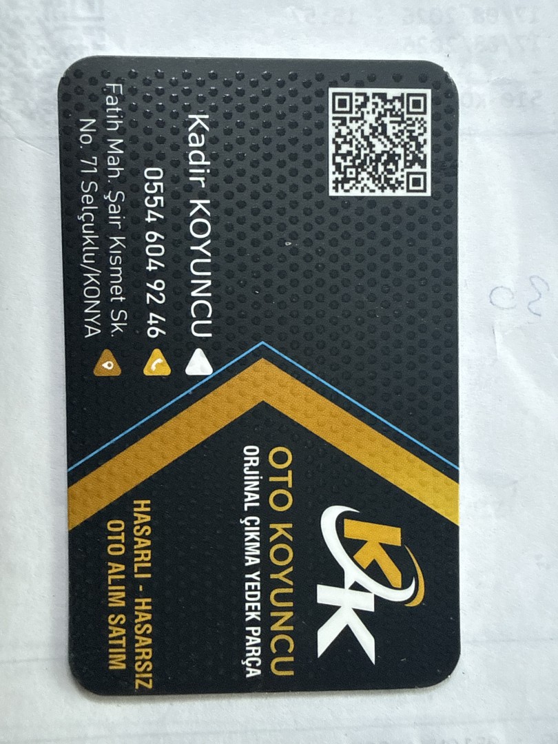OTO KOYUNCU ORİJİNAL ÇIKMA YEDEK PARÇA